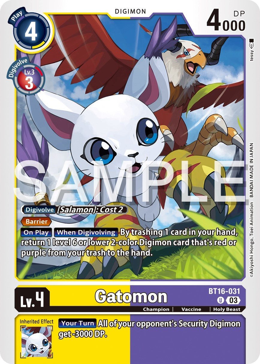 Gatomon [BT16-031] [Beginning Observer] | Enigma On Main