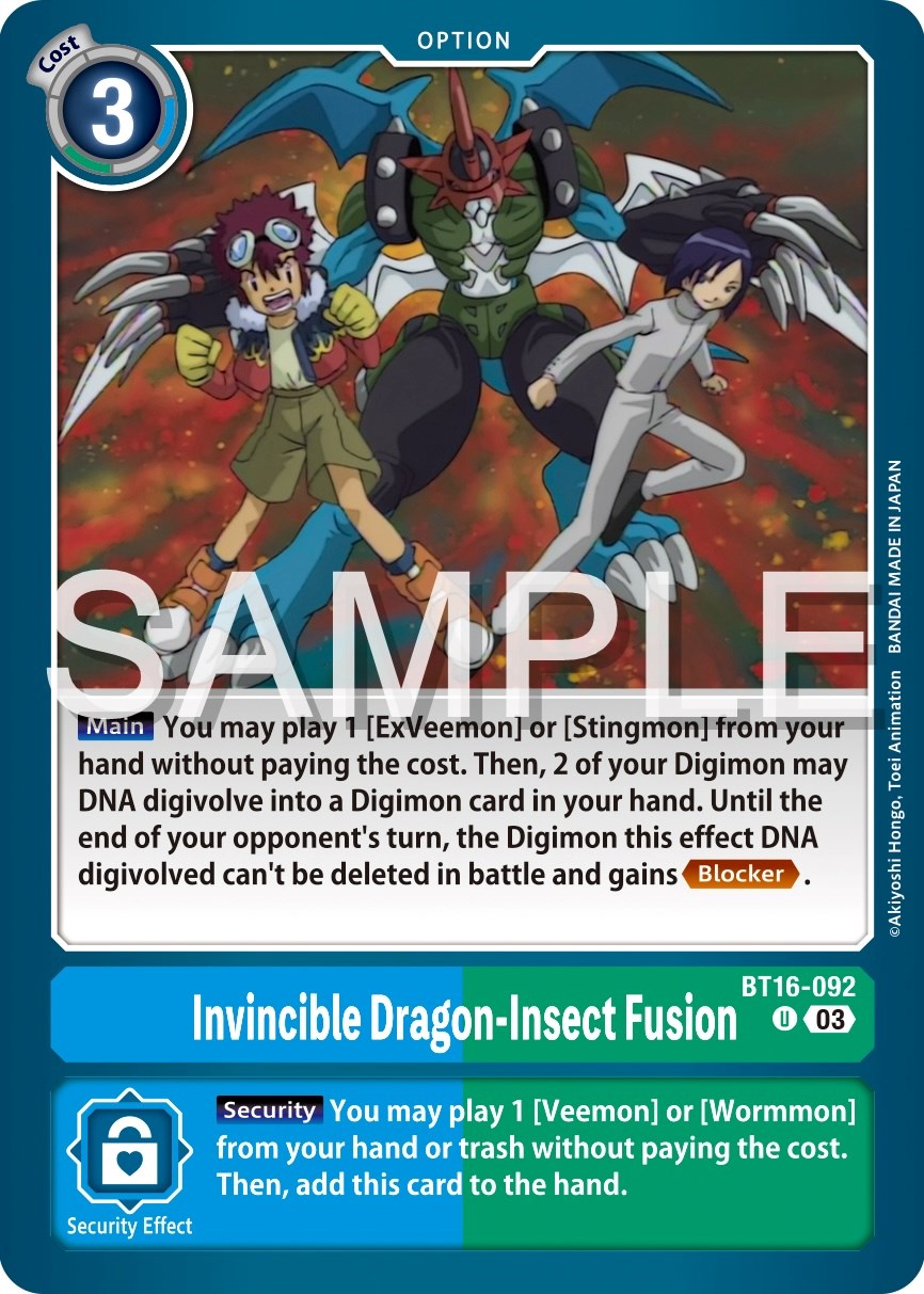 Invincible Dragon-Insect Fusion [BT16-092] [Beginning Observer] | Enigma On Main