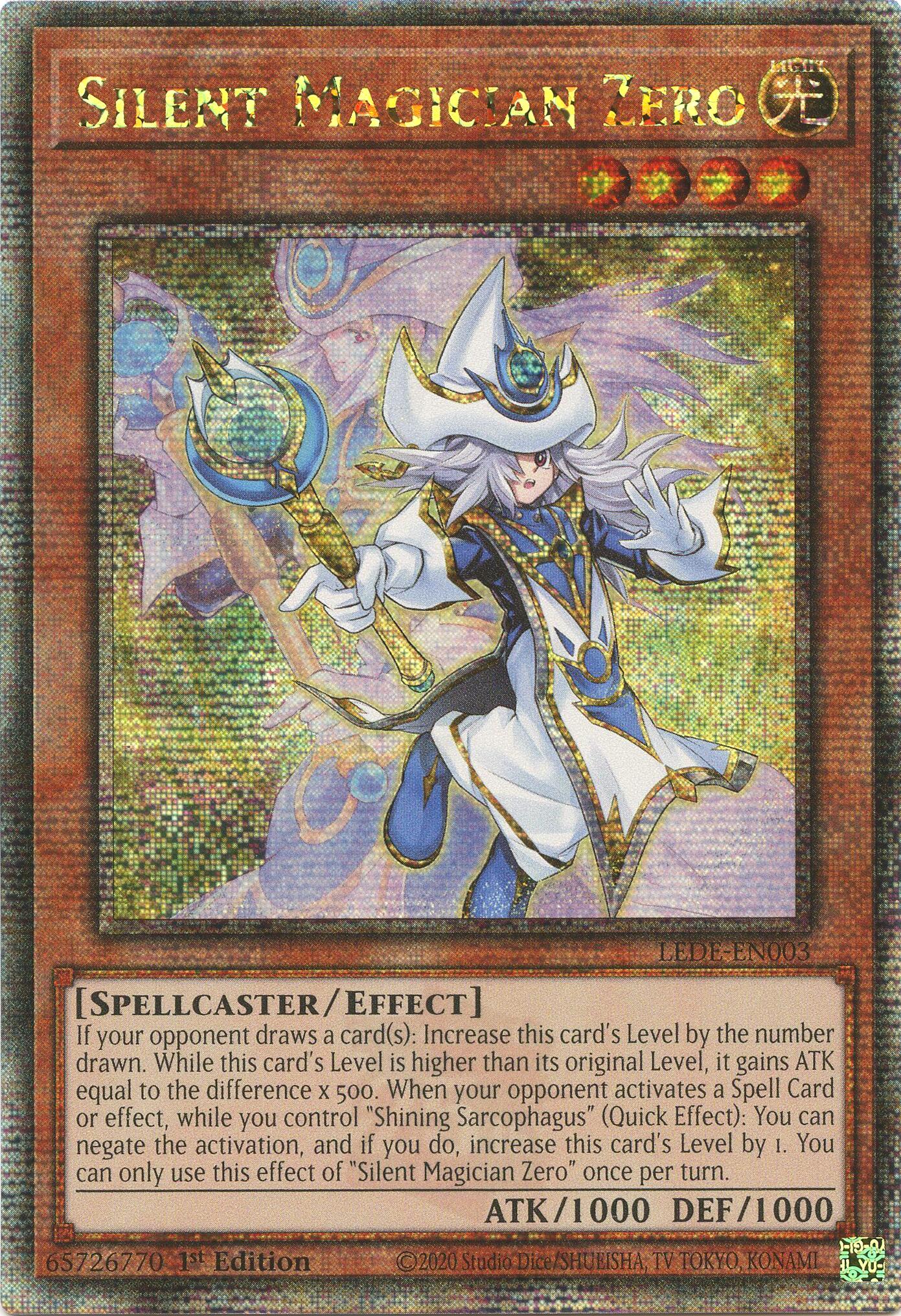 Silent Magician Zero [LEDE-EN003] Quarter Century Secret Rare | Enigma On Main