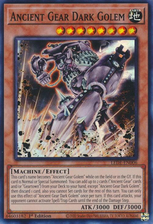 Ancient Gear Dark Golem [LEDE-EN006] Super Rare | Enigma On Main