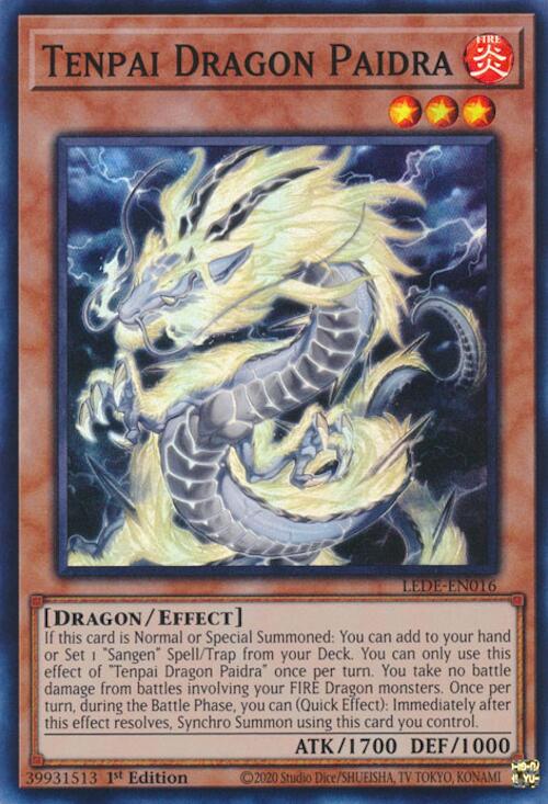 Tenpai Dragon Paidra [LEDE-EN016] Super Rare | Enigma On Main