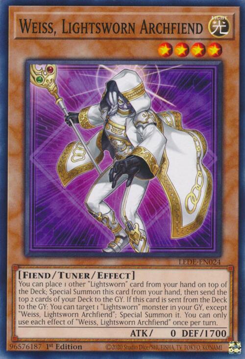 Weiss, Lightsworn Archfiend [LEDE-EN024] Common | Enigma On Main