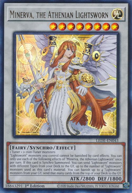 Minerva, the Athenian Lightsworn [LEDE-EN043] Ultra Rare | Enigma On Main