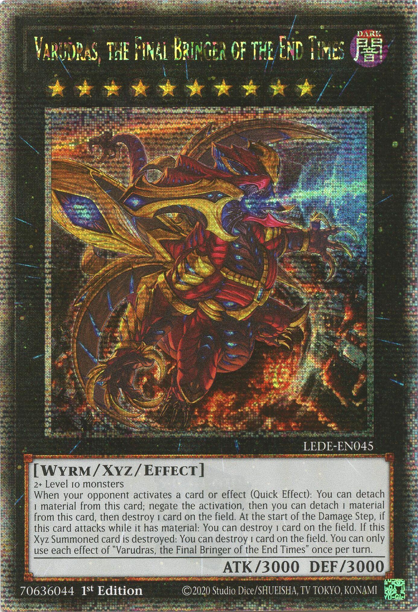 Varudras, the Final Bringer of the End Times (Quarter Century Secret Rare) [LEDE-EN045] Quarter Century Secret Rare | Enigma On Main