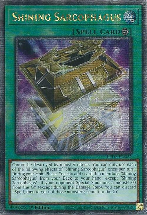 Shining Sarcophagus (Quarter Century Secret Rare) [LEDE-EN051] Quarter Century Secret Rare | Enigma On Main