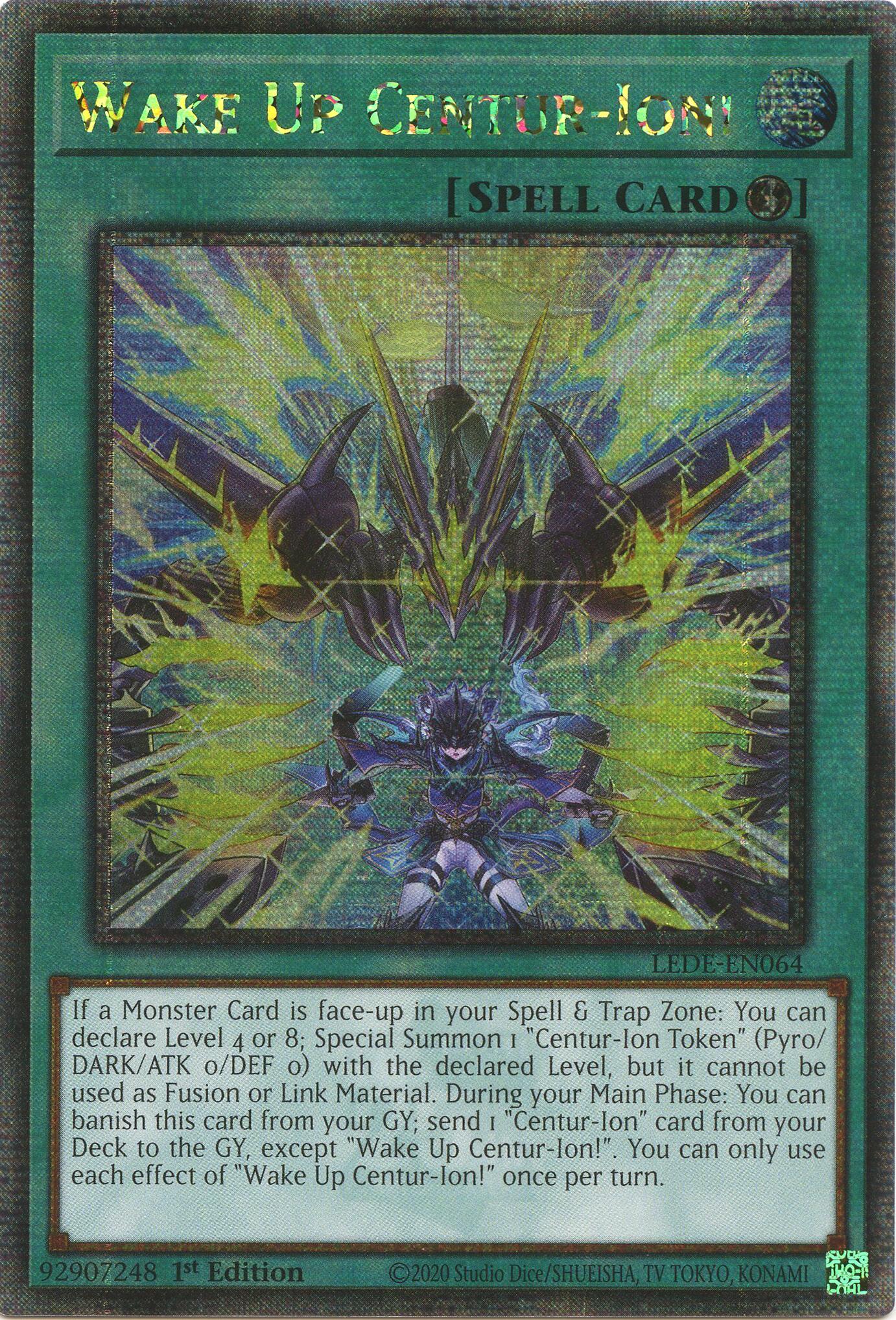 Wake Up Centur-Ion! (Quarter Century Secret Rare) [LEDE-EN064] Quarter Century Secret Rare | Enigma On Main