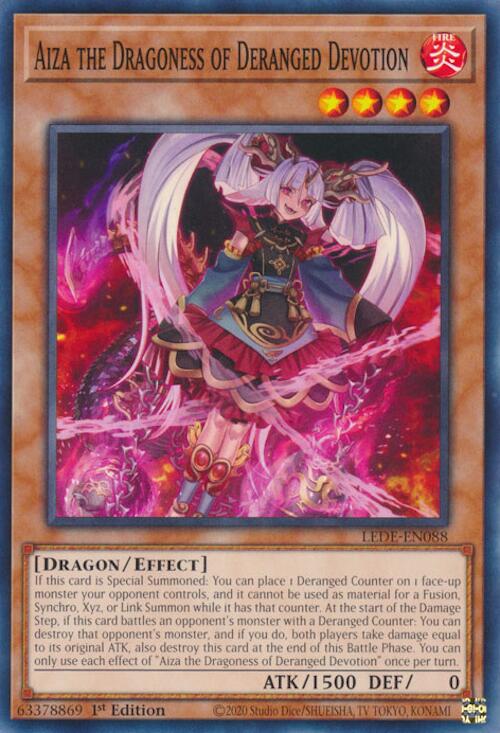 Aiza the Dragoness of Deranged Devotion [LEDE-EN088] Common | Enigma On Main