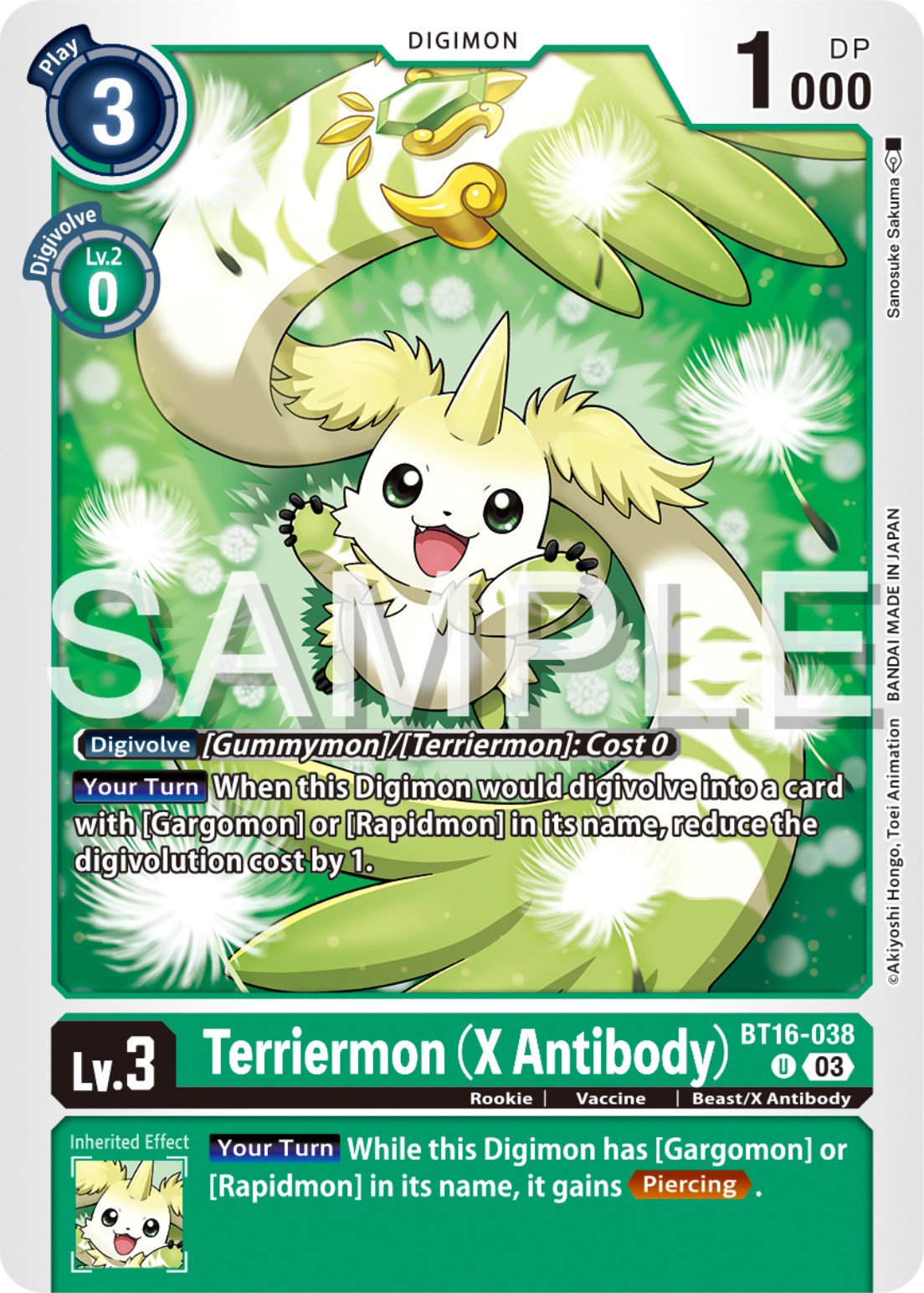 Terriermon (X Antibody) [BT16-038] [Beginning Observer] | Enigma On Main