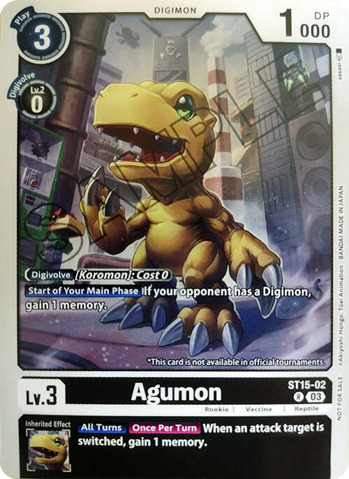 Agumon [ST15-02] (Demo Deck Exclusive) [Starter Deck: Dragon of Courage] | Enigma On Main