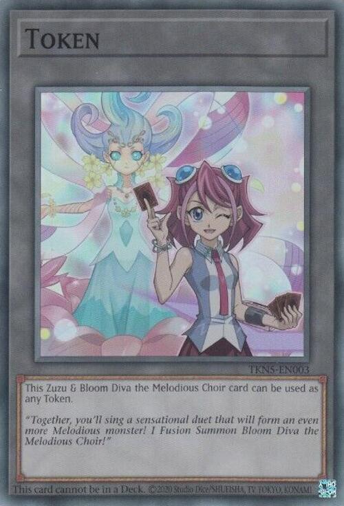 Token: Zuzu and Bloom Diva the Melodious Choir [TKN5-EN003] Super Rare | Enigma On Main