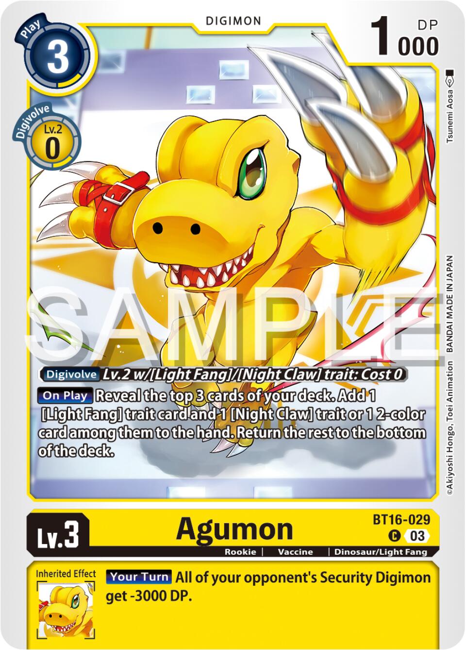 Agumon [BT16-029] [Beginning Observer] | Enigma On Main