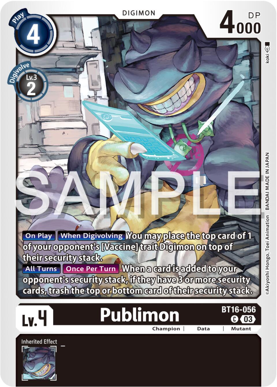 Publimon [BT16-056] [Beginning Observer] | Enigma On Main