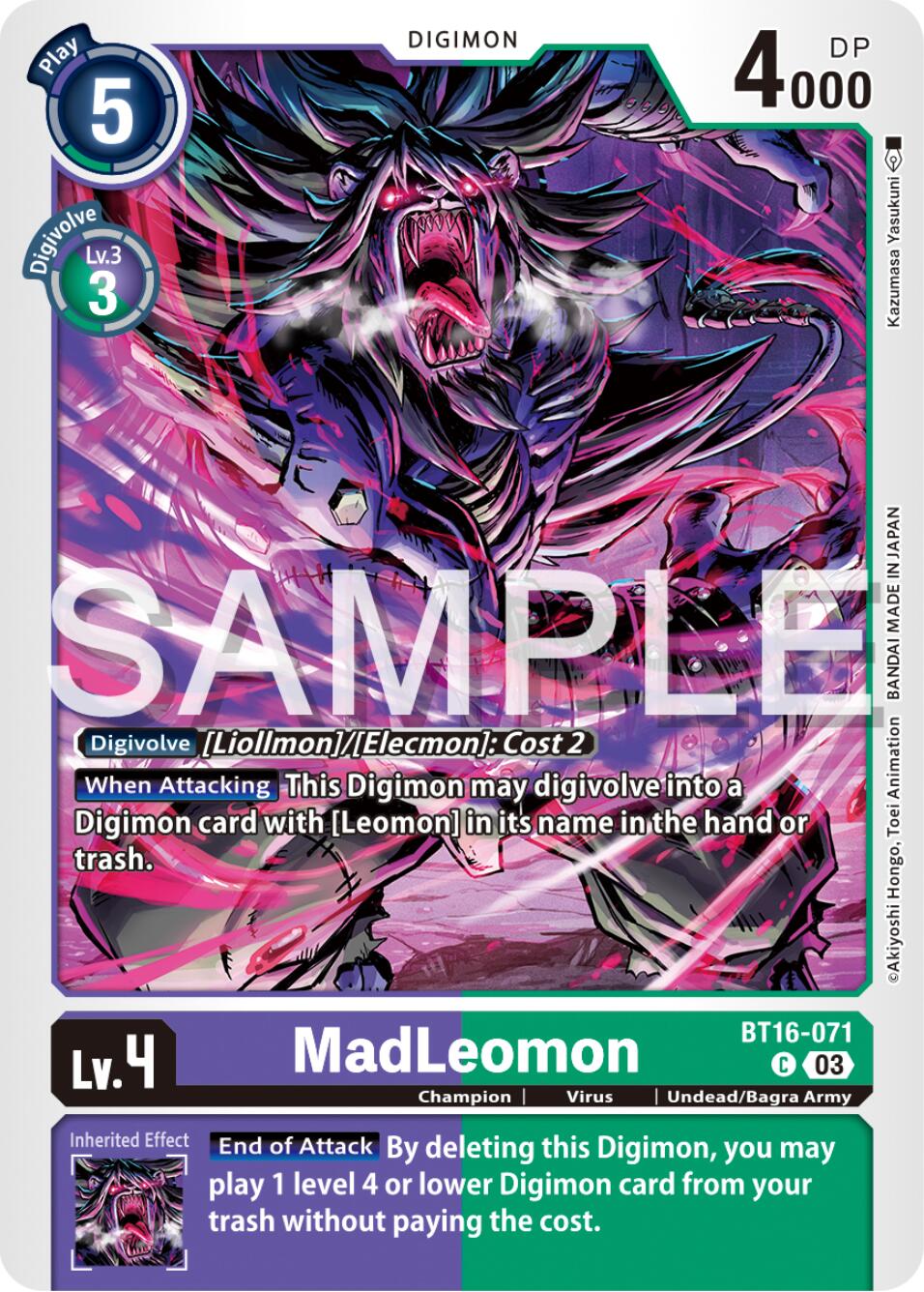 MadLeomon [BT16-071] [Beginning Observer] | Enigma On Main