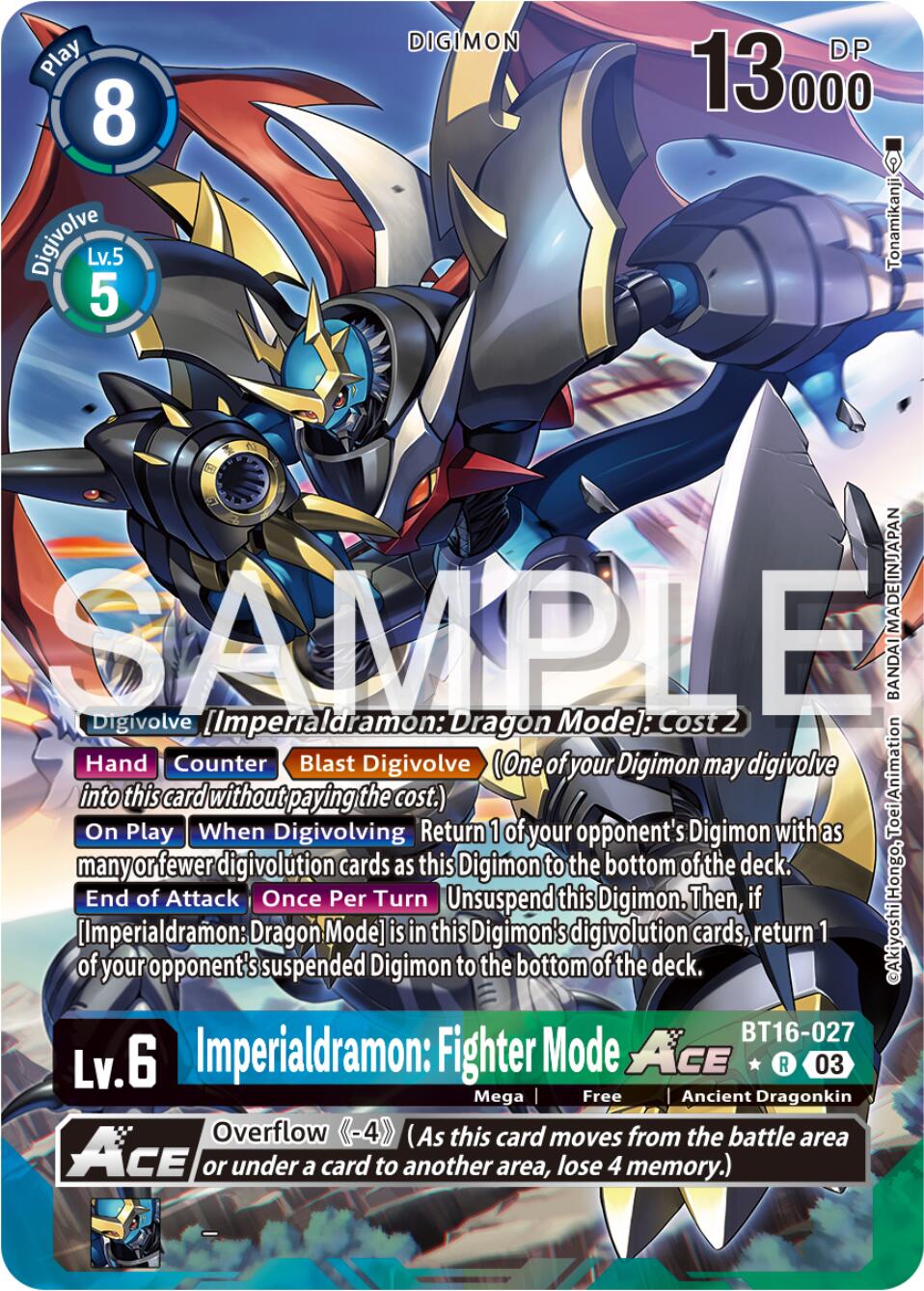 Imperialdramon: Fighter Mode Ace [BT16-027] (Alternate Art) [Beginning Observer] | Enigma On Main