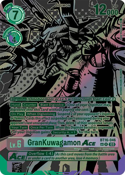 GranKuwagamon Ace [BT16-046] (Alternate Art) [Beginning Observer] | Enigma On Main