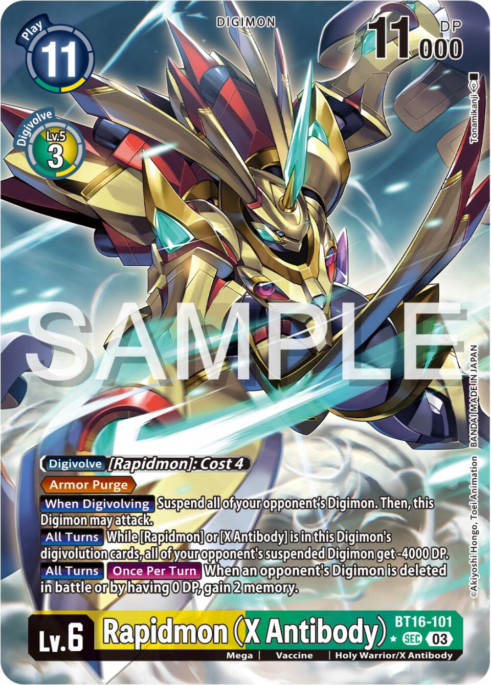 Rapidmon (X Antibody) [BT16-101] (Alternate Art) [Beginning Observer] | Enigma On Main