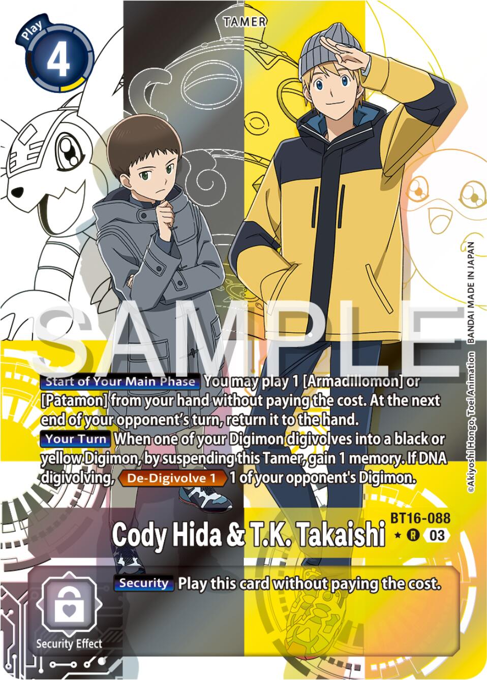 Cody Hida & T.K. Takaishi [BT16-088] (Alternate Art) [Beginning Observer] | Enigma On Main