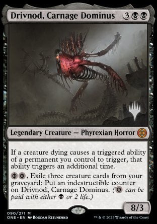 Drivnod, Carnage Dominus (Promo Pack) [Phyrexia: All Will Be One Promos] | Enigma On Main