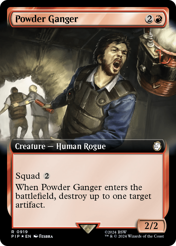 Powder Ganger (Extended Art) (Surge Foil) [Fallout] | Enigma On Main