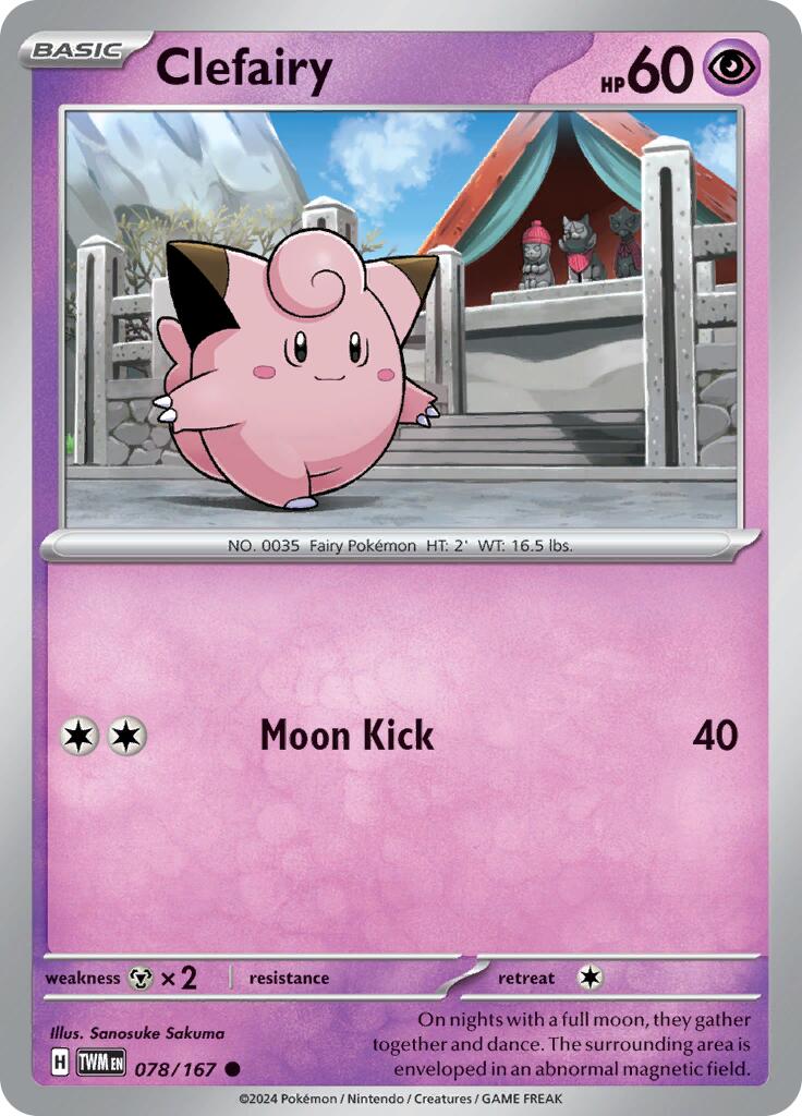 Clefairy (078/167) [Scarlet & Violet: Twilight Masquerade] | Enigma On Main