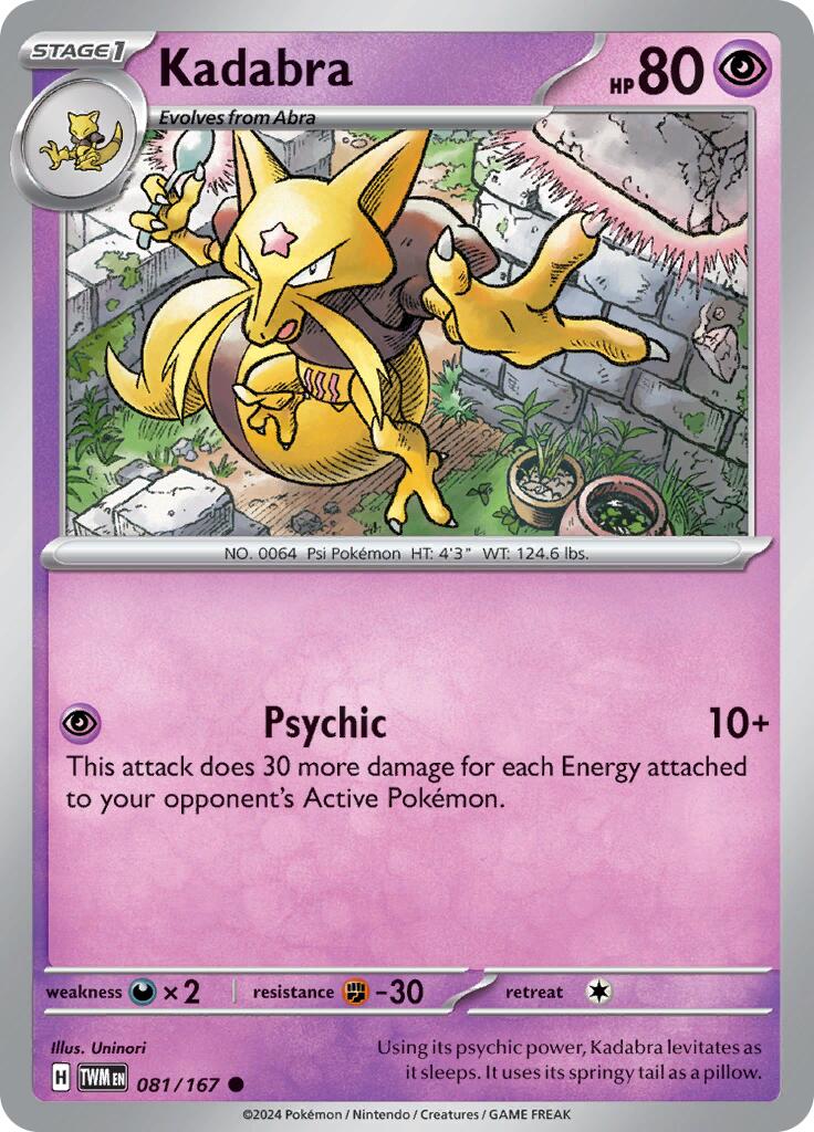 Kadabra (081/167) [Scarlet & Violet: Twilight Masquerade] | Enigma On Main