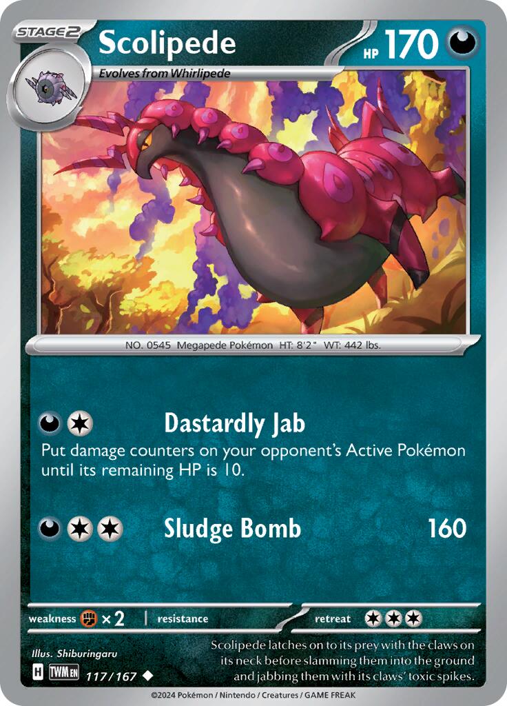 Scolipede (117/167) [Scarlet & Violet: Twilight Masquerade] | Enigma On Main