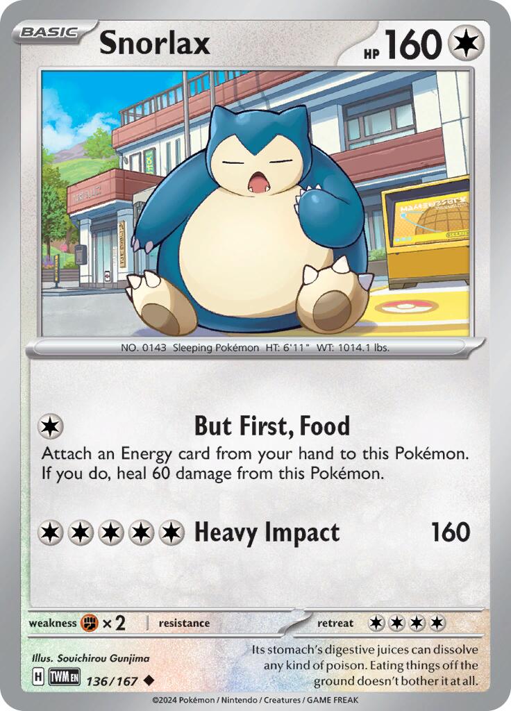 Snorlax (136/167) [Scarlet & Violet: Twilight Masquerade] | Enigma On Main