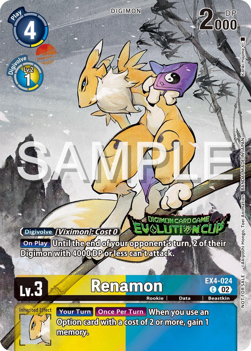 Renamon [EX4-024] (2024 Evolution Cup) [Alternative Being Booster Promos] | Enigma On Main