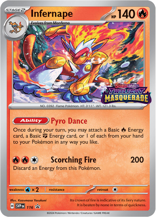 Infernape (116) [Scarlet & Violet: Black Star Promos] | Enigma On Main