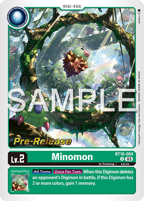 Minomon [BT16-004] [Beginning Observer Pre-Release Promos] | Enigma On Main