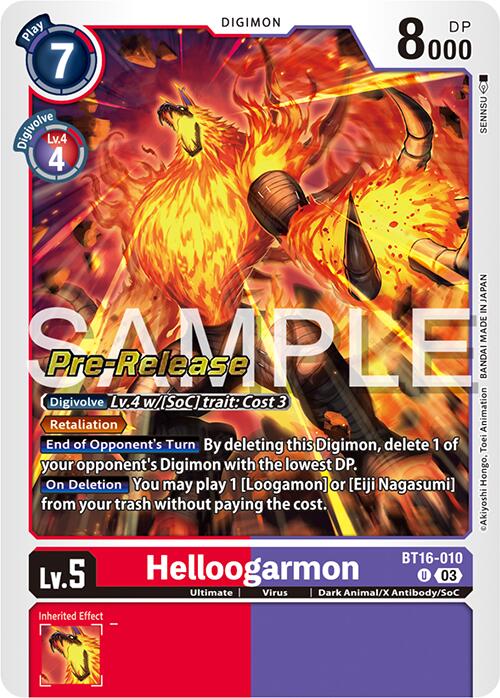 Helloogarmon [BT16-010] [Beginning Observer Pre-Release Promos] | Enigma On Main