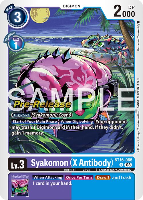 Syakomon (X Antibody) [BT16-066] [Beginning Observer Pre-Release Promos] | Enigma On Main