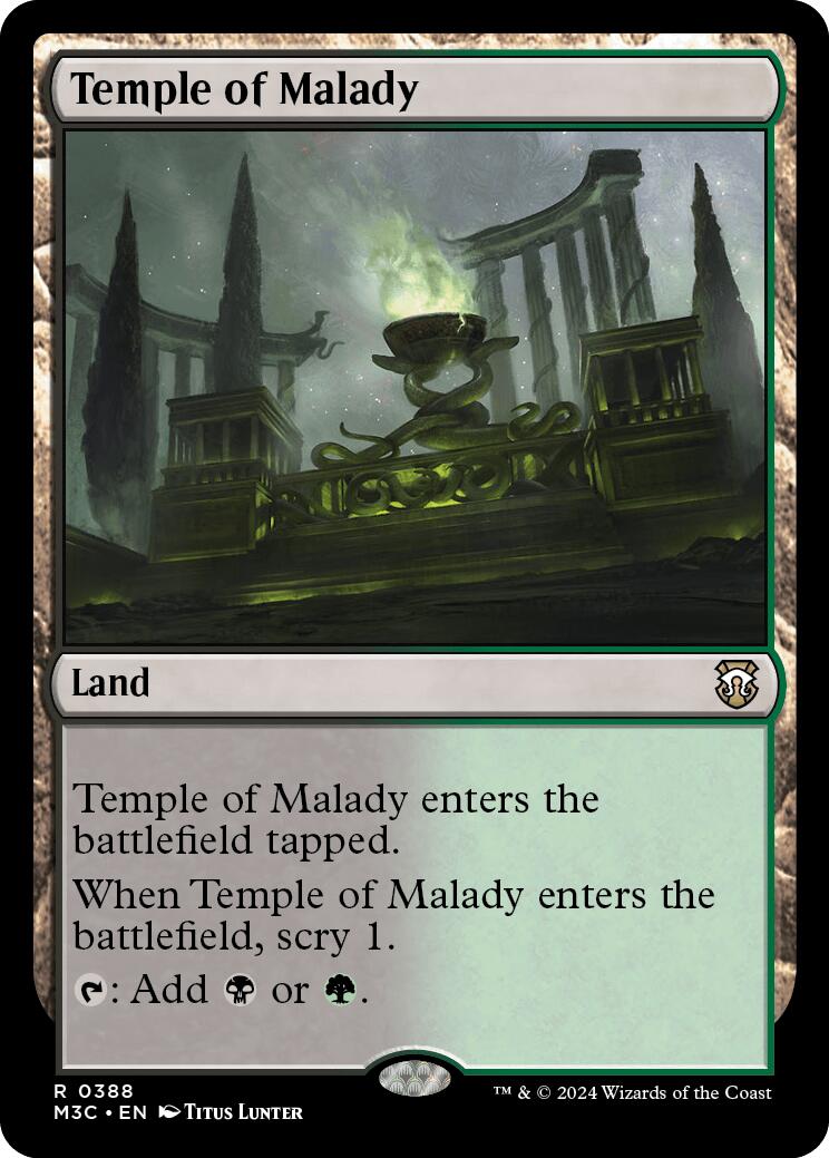 Temple of Malady [Modern Horizons 3 Commander] | Enigma On Main