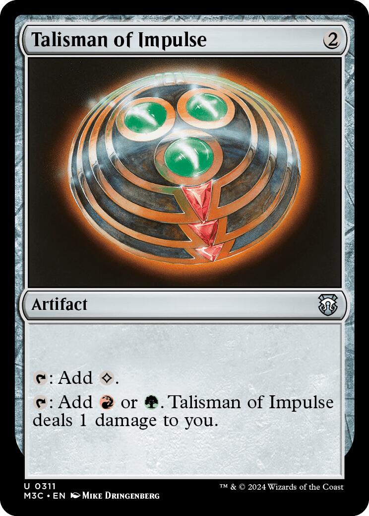 Talisman of Impulse [Modern Horizons 3 Commander] | Enigma On Main