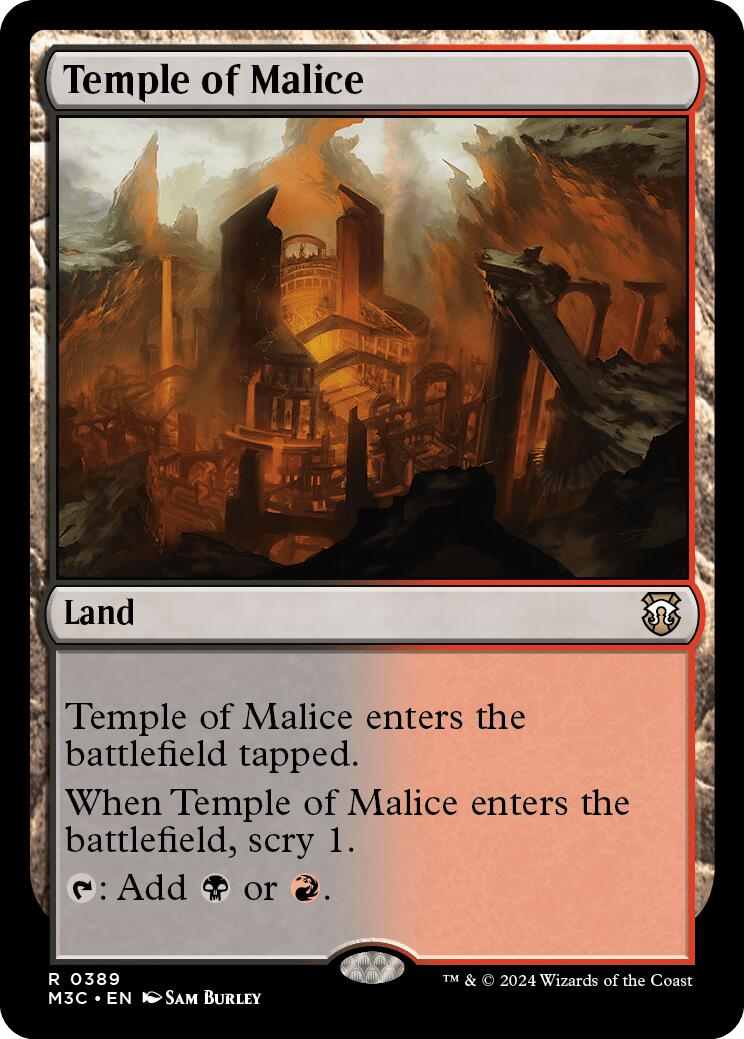 Temple of Malice [Modern Horizons 3 Commander] | Enigma On Main