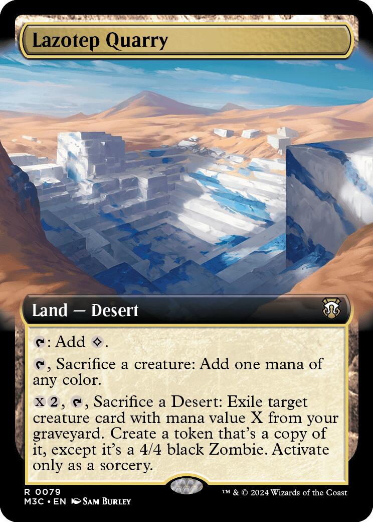 Lazotep Quarry (Extended Art) (Ripple Foil) [Modern Horizons 3 Commander] | Enigma On Main