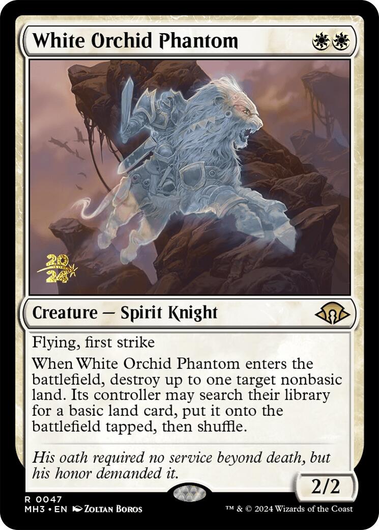 White Orchid Phantom [Modern Horizons 3 Prerelease Promos] | Enigma On Main