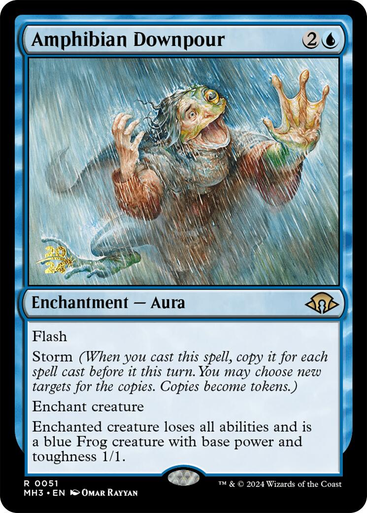 Amphibian Downpour [Modern Horizons 3 Prerelease Promos] | Enigma On Main