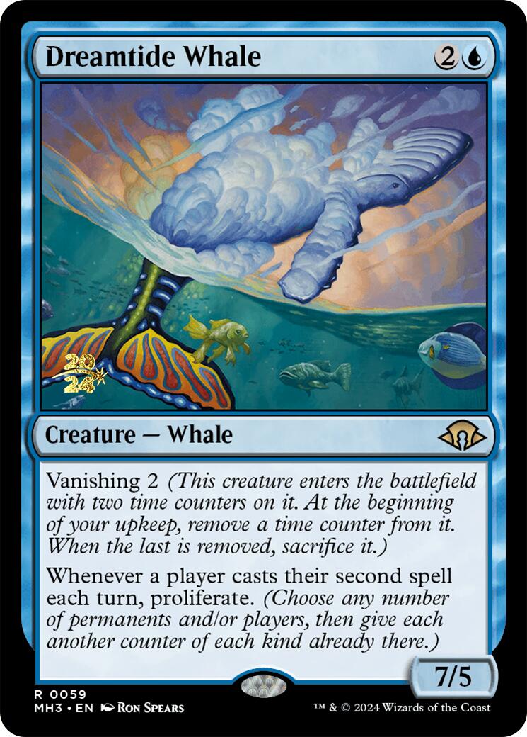 Dreamtide Whale [Modern Horizons 3 Prerelease Promos] | Enigma On Main