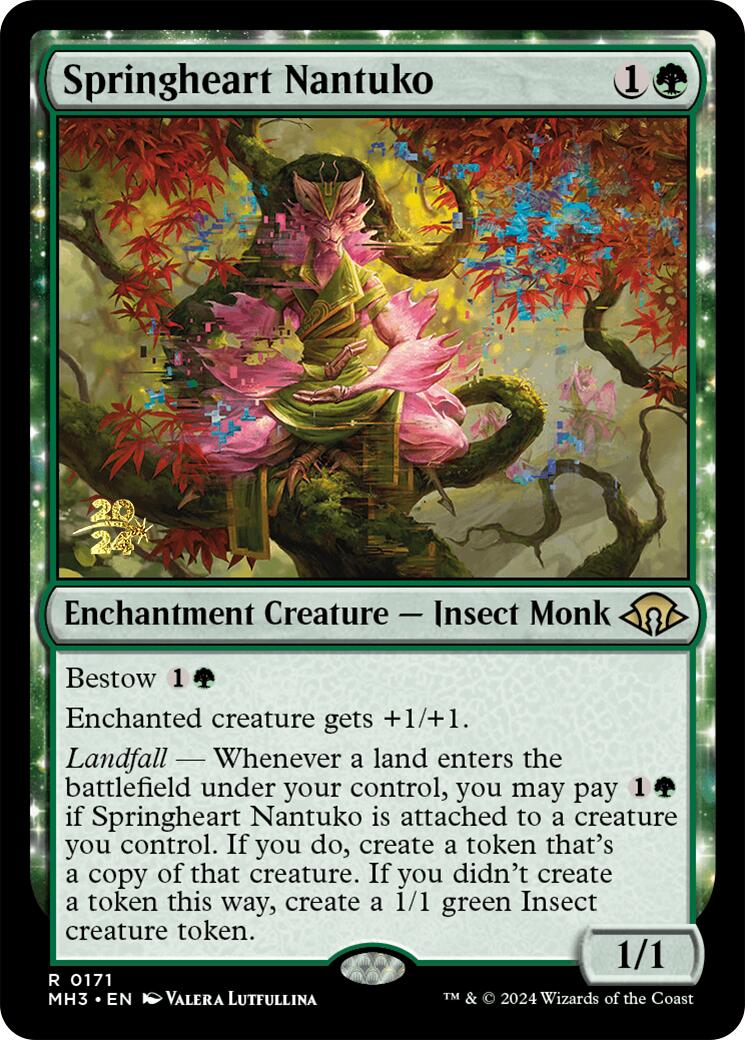 Springheart Nantuko [Modern Horizons 3 Prerelease Promos] | Enigma On Main