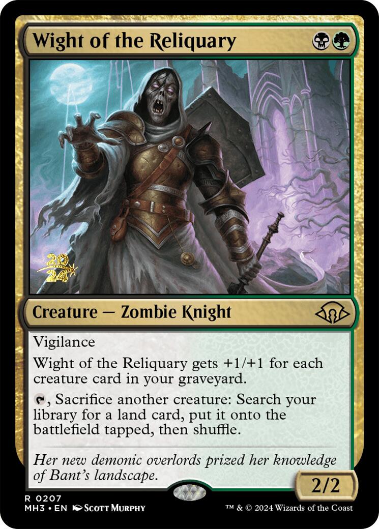 Wight of the Reliquary [Modern Horizons 3 Prerelease Promos] | Enigma On Main