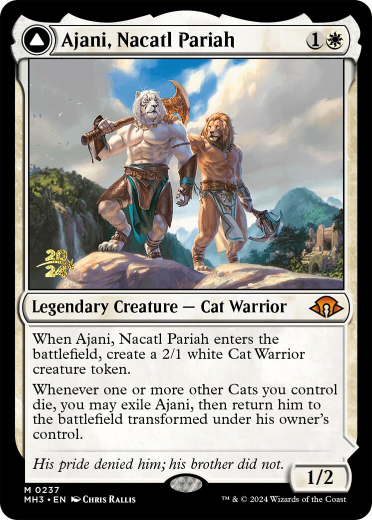 Ajani, Nacatl Pariah [Modern Horizons 3 Prerelease Promos] | Enigma On Main