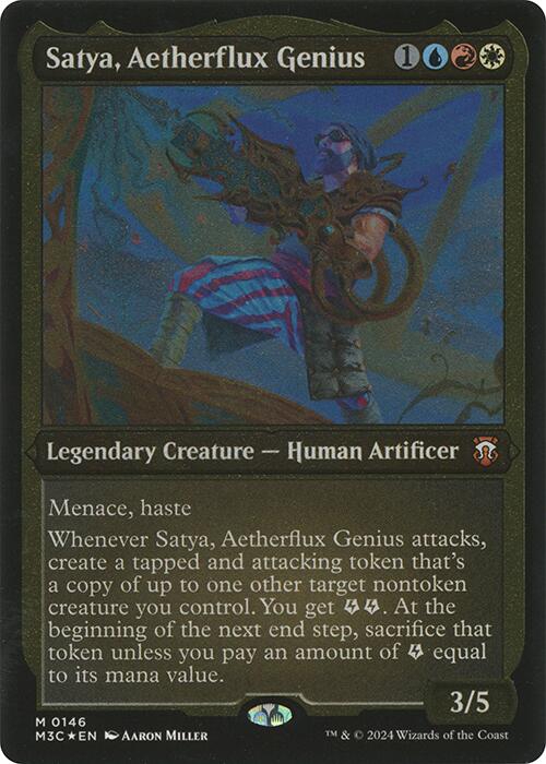 Satya, Aetherflux Genius (Display Commander) [Modern Horizons 3 Commander] | Enigma On Main