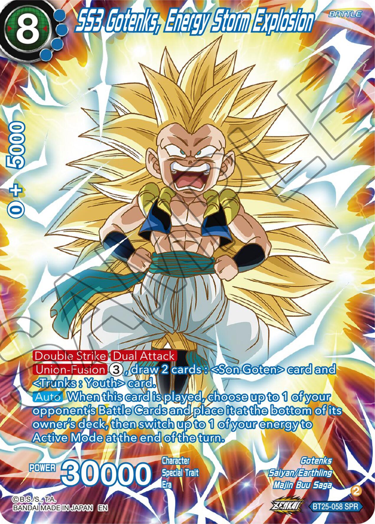 SS3 Gotenks, Energy Storm Explosion (SPR) (BT25-058) [Legend of the Dragon Balls] | Enigma On Main