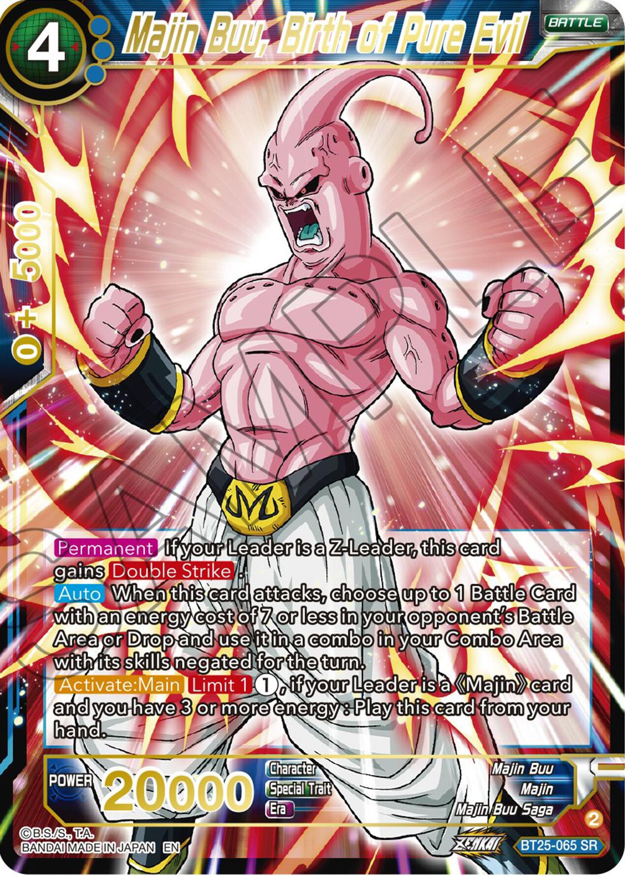 Majin Buu, Birth of Pure Evil (BT25-065) [Legend of the Dragon Balls] | Enigma On Main