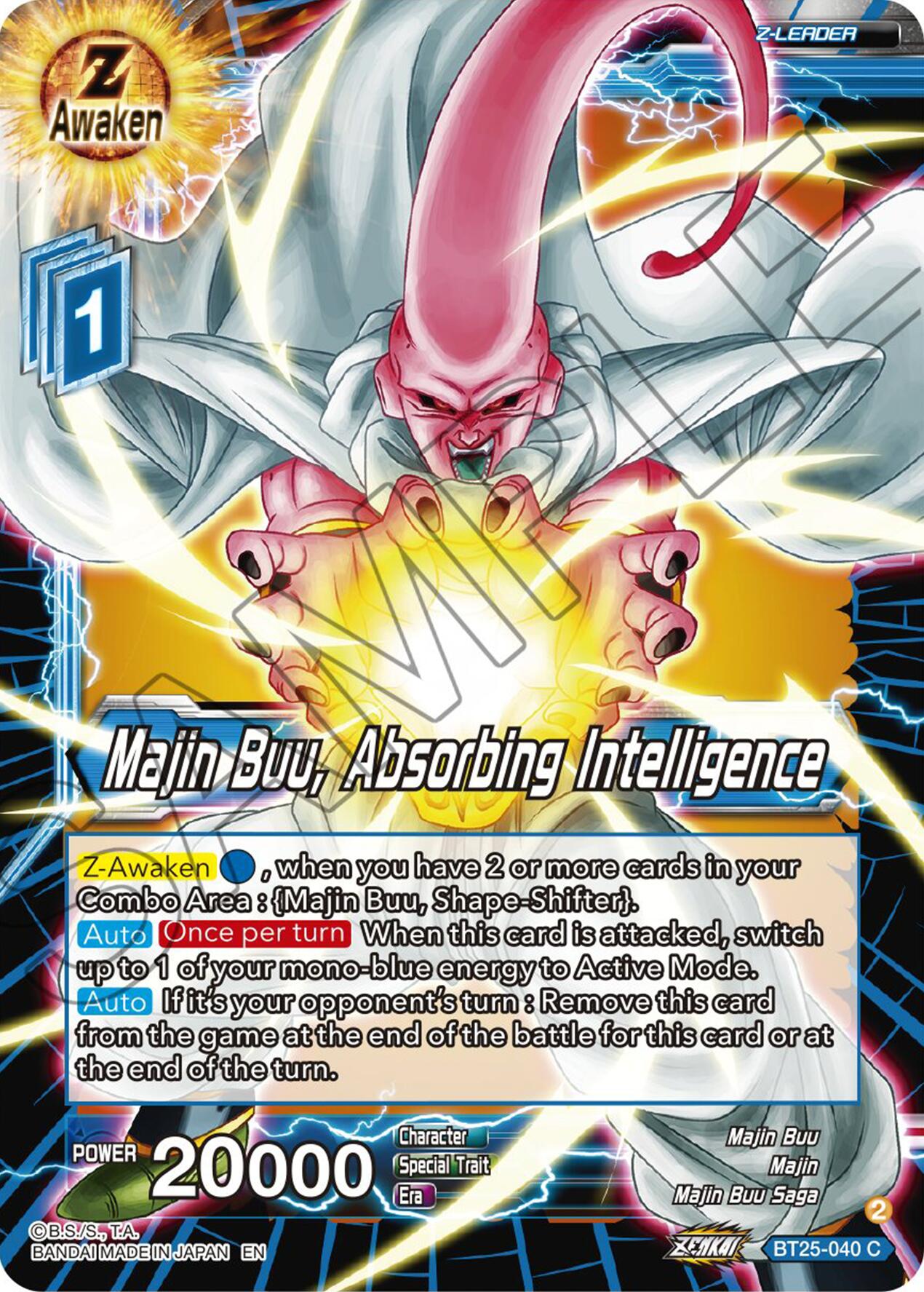 Majin Buu, Absorbing Intelligence (BT25-040) [Legend of the Dragon Balls] | Enigma On Main