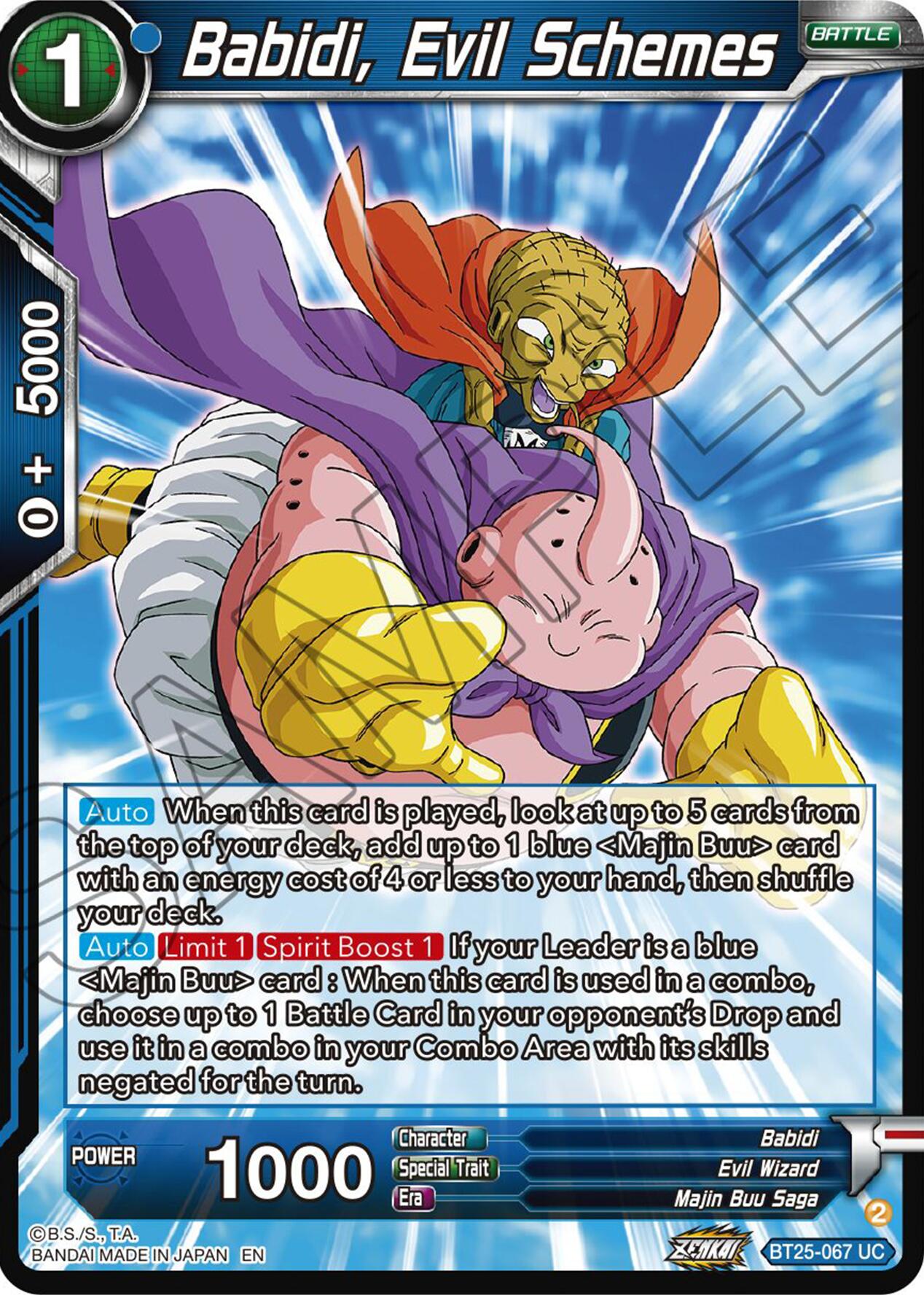 Babidi, Evil Schemes (BT25-067) [Legend of the Dragon Balls] | Enigma On Main