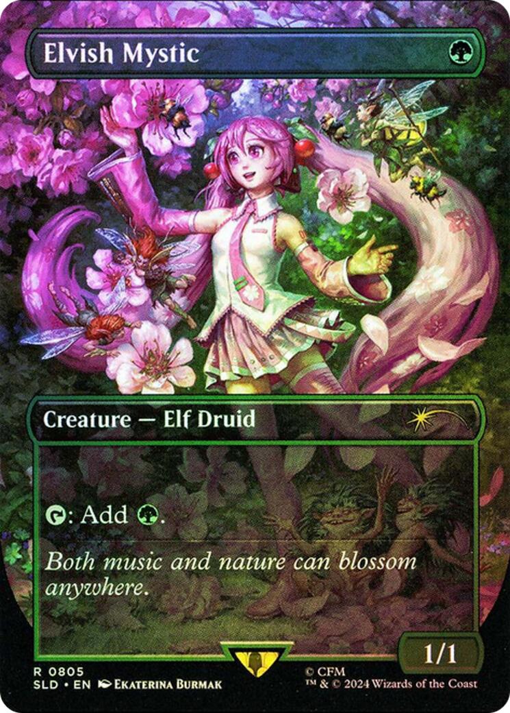 Elvish Mystic (0805 - Japanese Rainbow Foil) [Secret Lair Drop Series] | Enigma On Main