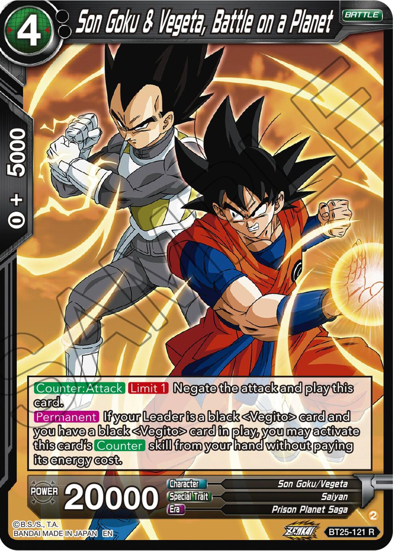 Son Goku & Vegeta, Battle on a Planet (BT25-121) [Legend of the Dragon Balls] | Enigma On Main