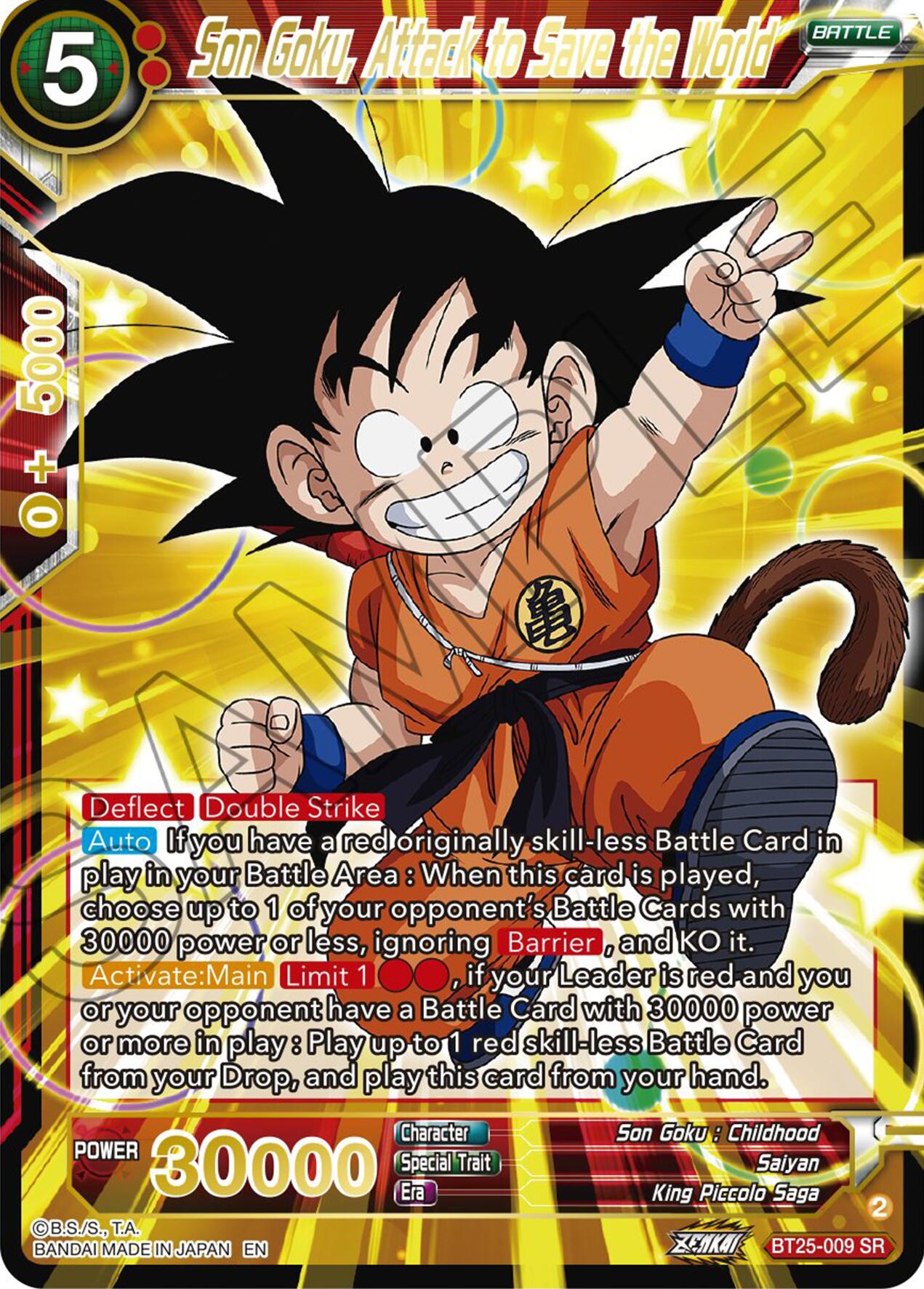 Son Goku, Attack to Save the World (BT25-009) [Legend of the Dragon Balls] | Enigma On Main